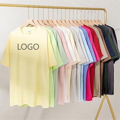 260g Heavyweight Combed Cotton Drop Shoulder T-Shirt - Streetwear Fit