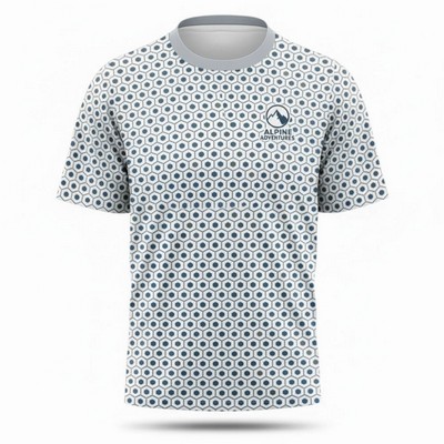 Unisex Birdseye Mesh Athletic Sublimated T-Shirt 160GSM