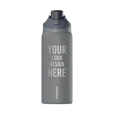 Hydrapeak 32 oz Oasis Water Bottle - Gray Matter