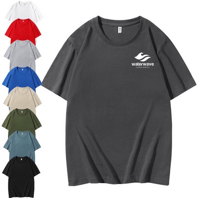 Short Sleeve 100% Cotton Plain Tee Shirt