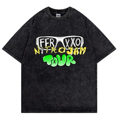 Heavyweight Washed Cotton T-Shirt - 100% Cotton Premium Tee