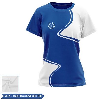 Women's Sublimation 160G Brushed Milk Silk Short Sleeve Tee