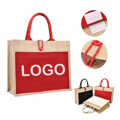 PVC-Coated Jute Tote Bag
